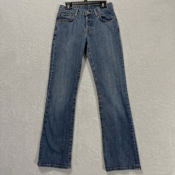 Lucky Brand Women's Dungarees USA Easy Rider by Gene Montesano Y2K Size 0/25 - Picture 1 of 14